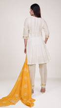 Ruhi Short Peplum Set in Yellow