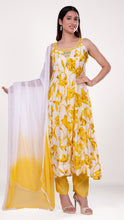 Aira Square Neck Kurta Set in Yellow