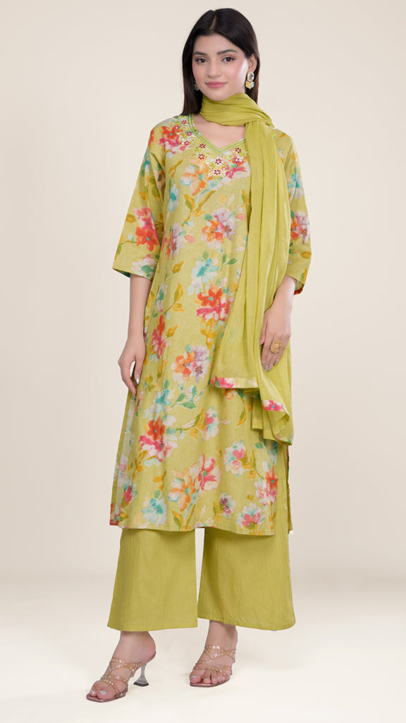 Tara floral Kurta set