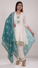 Ruhi Short Peplum Set in Teal