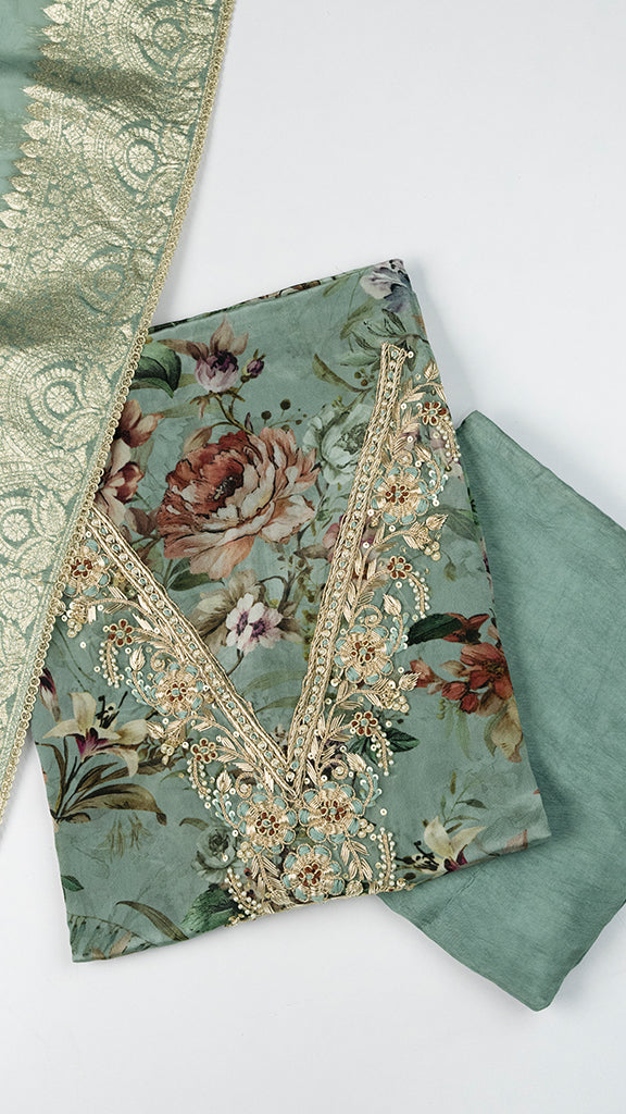 Calya Floral Printed Kurta Pants Set