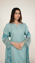 Sharvani Cotton Suit Set in Sky Blue