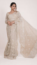 Amaira Zari Handwork Saree in Creme