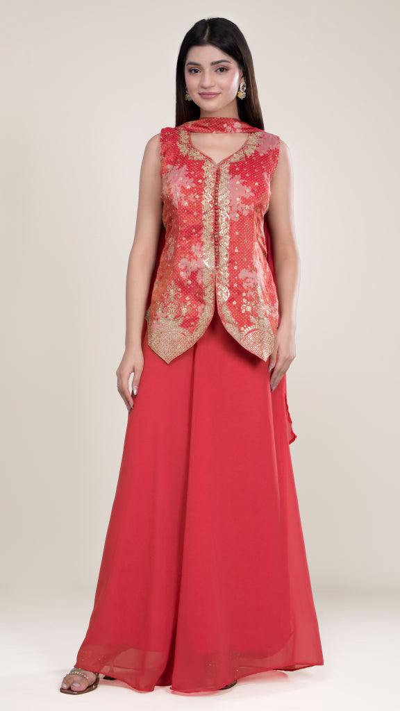 Misri Zari work Sharara set