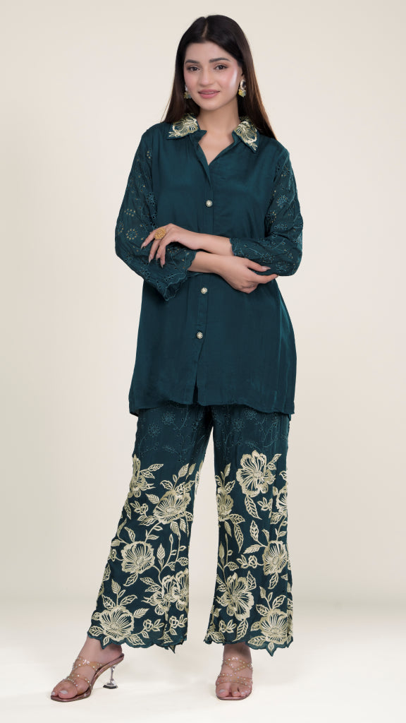 Diya Schiffli Co-ord Set