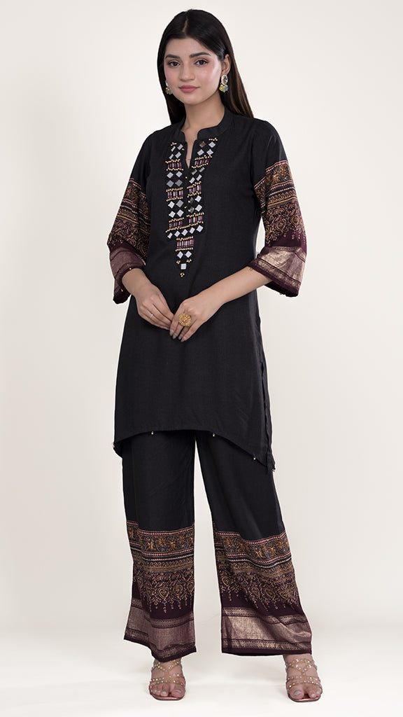 Chavi Mirror Work Co-ord Set