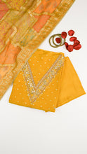 Aelira Unstitched Kurta Set in Yellow