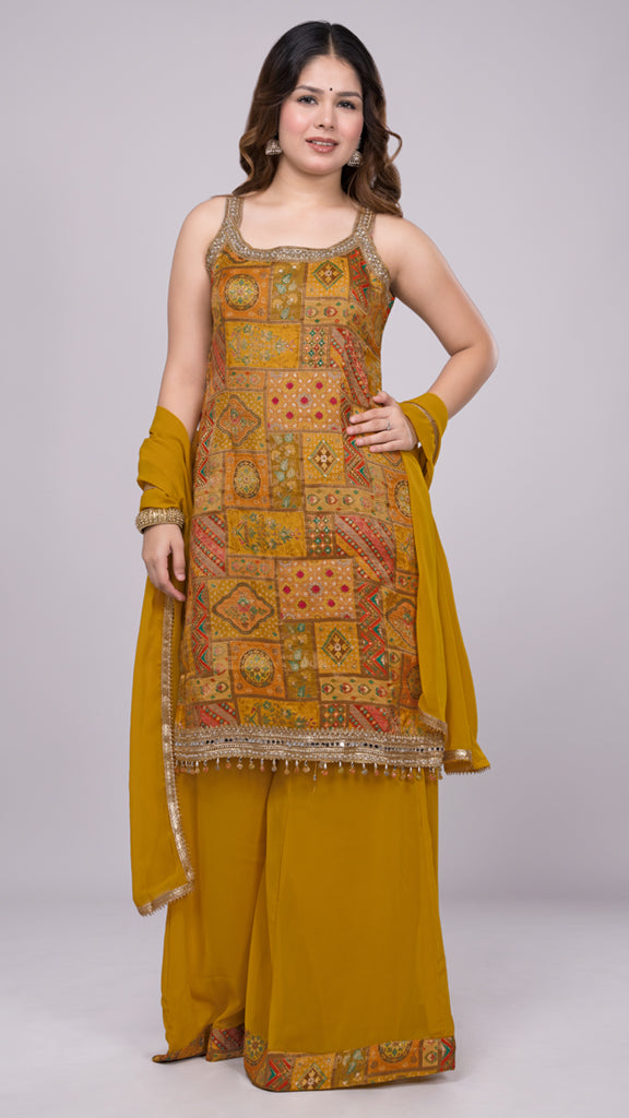 Ashni Kurti With Gharara