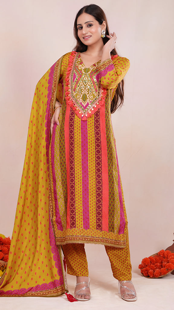 Nyssa Kurti with Pants Set