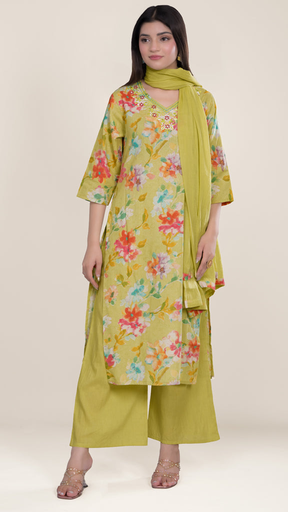 Tara floral Kurta set