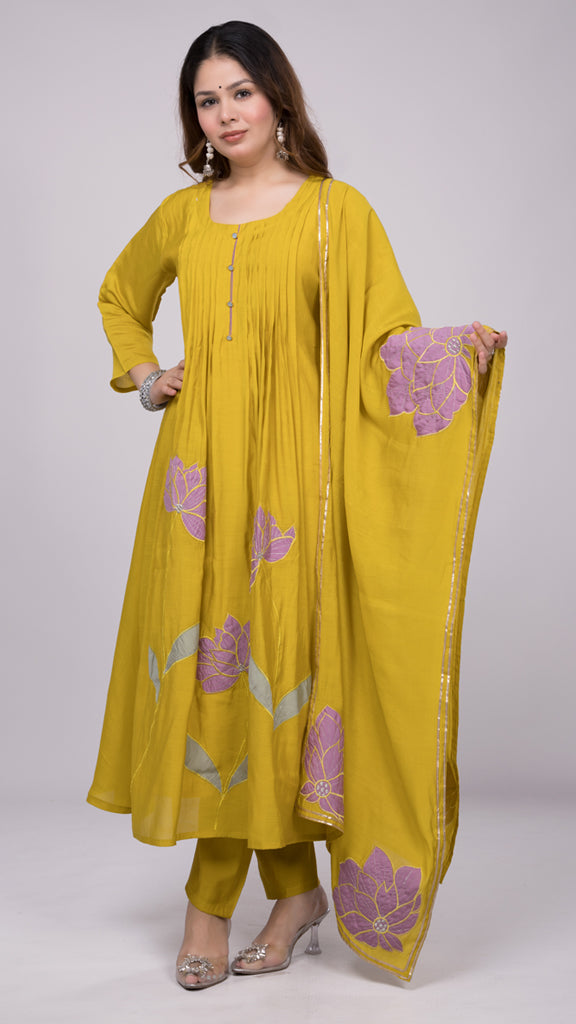 Qiana Kurti with Dupatta Set