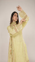 Sharvani Cotton Suit Set in Lemon