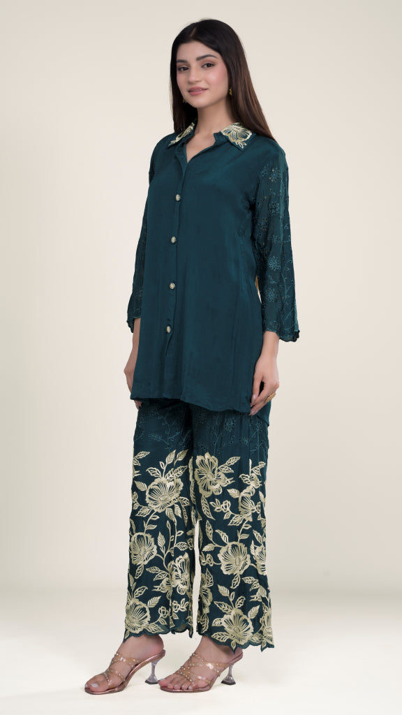 Diya Schiffli Co-ord Set