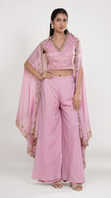 Eliza Pink Drape Top & Palazzo Set