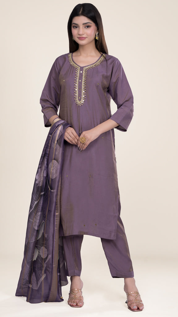 Jiya Roman Silk Kurta Set