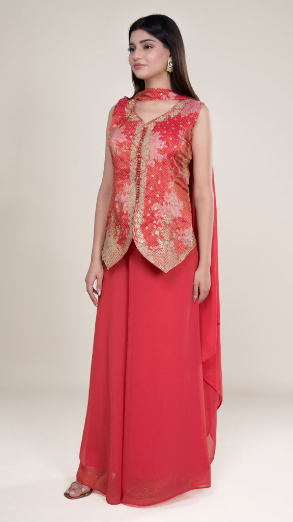 Misri Zari work Sharara set
