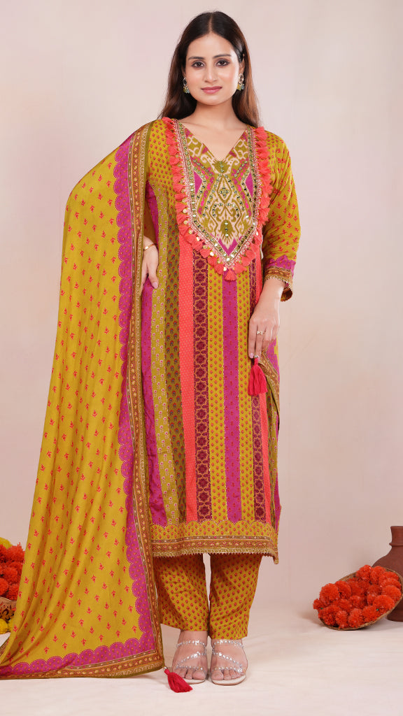 Nyssa Kurti with Pants Set