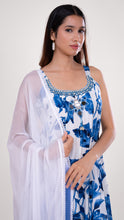 Aira Square Neck Kurta Set in Blue