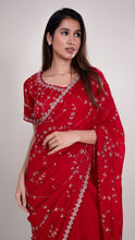 Zaika Zari Handwork Saree