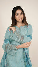 Sharvani Cotton Suit Set in Sky Blue