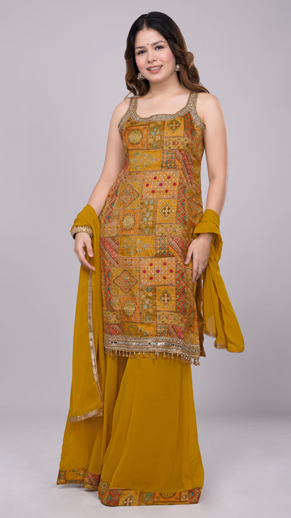 Ashni Kurti With Gharara