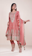 Ayesha Emb Dori Heavy Suit in Peach