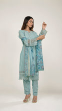 Sharvani Cotton Suit Set in Sky Blue