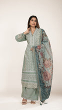 Nayra Kurta Set in Sea Green