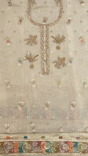 Porya Unstitched Kurta Set in Off White