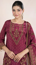 Calina-Kurta pants Set with Dupatta