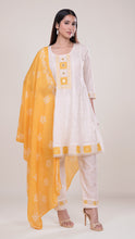 Ruhi Short Peplum Set in Yellow