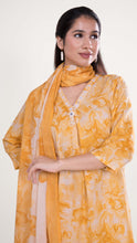 Mahi A-Line Anarkali Set in Yellow
