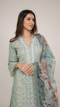 Nayra Kurta Set in Sea Green