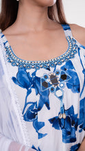 Aira Square Neck Kurta Set in Blue