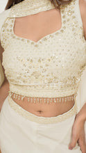 Kiyana Off White Embellished Sharara Set