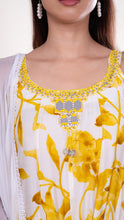 Aira Square Neck Kurta Set in Yellow