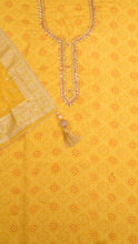 Halyra Unstitched Kurta Set in Yellow