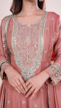 Ayesha Emb Dori Heavy Suit in Peach