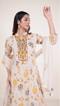 Mustard Flared Kurta Set