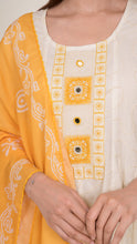 Ruhi Short Peplum Set in Yellow
