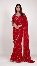 Zaika Zari Handwork Saree