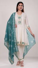 Ruhi Short Peplum Set in Teal