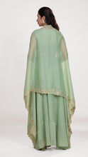 Eliza Green Drape Top & Palazzo Set