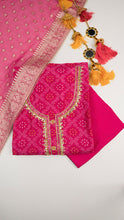 Halyra Unstitched Kurta Set in Pink