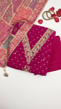 Aelira Unstitched Kurta Set in Pink