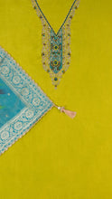 Fivana Unstitched Kurta Set in Yellow