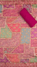 Aelira Unstitched Kurta Set in Pink