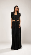 Melina Black Drape Saree
