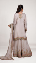 Yuvika Round Neckline Heavy Suit in Ivory