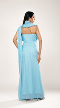 Melina Sky Blue Drape Saree